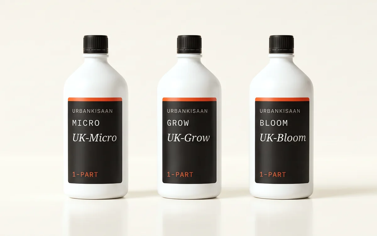 UK-Micro, UK-Grow and UK-Bloom bottles